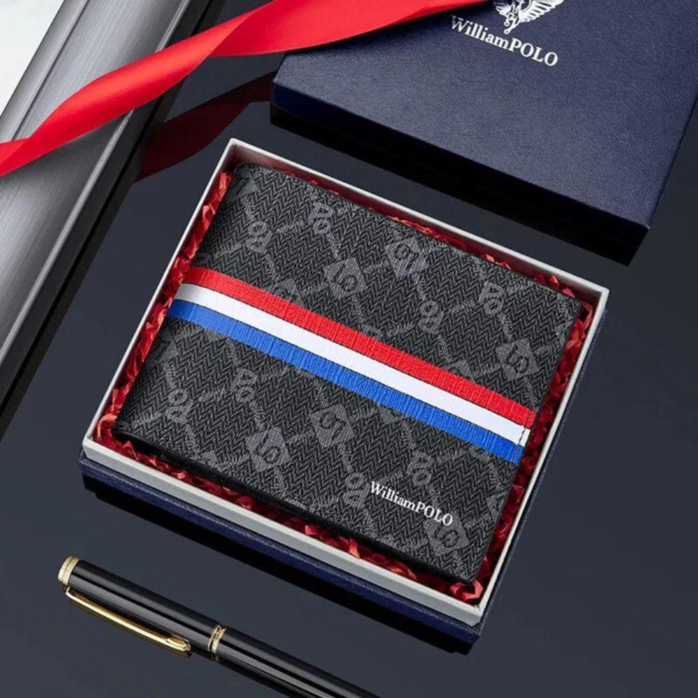 Carteira Masculina de Couro Legítimo William Polo Premium Edition