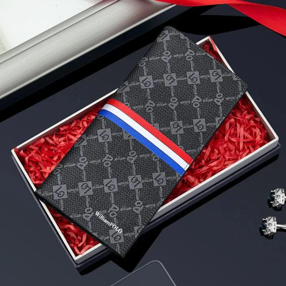 Carteira Masculina de Couro Legítimo William Polo Premium Edition