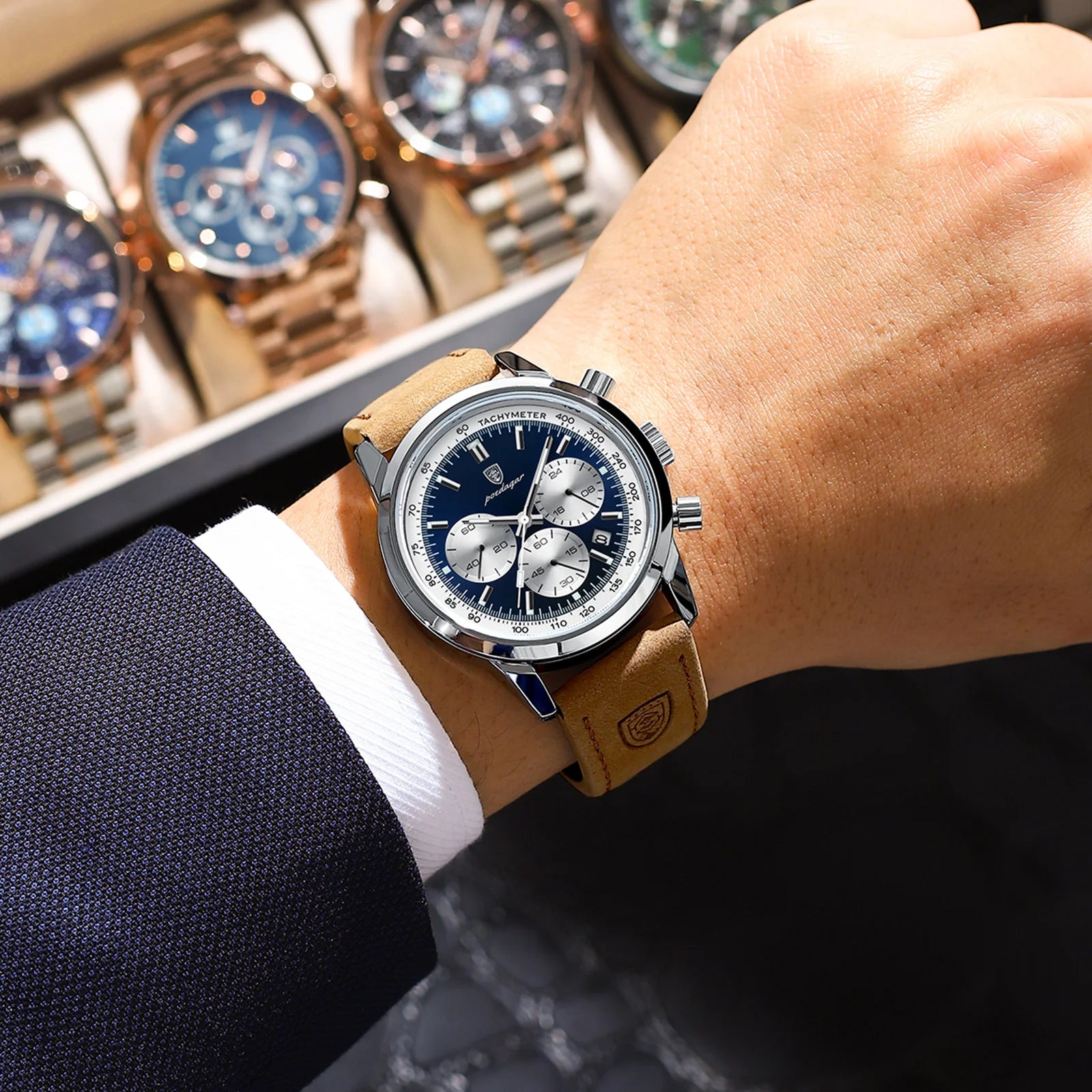 RELÓGIO MASCULINO 41MM RAVINI POEDAGAR ÉCLAT