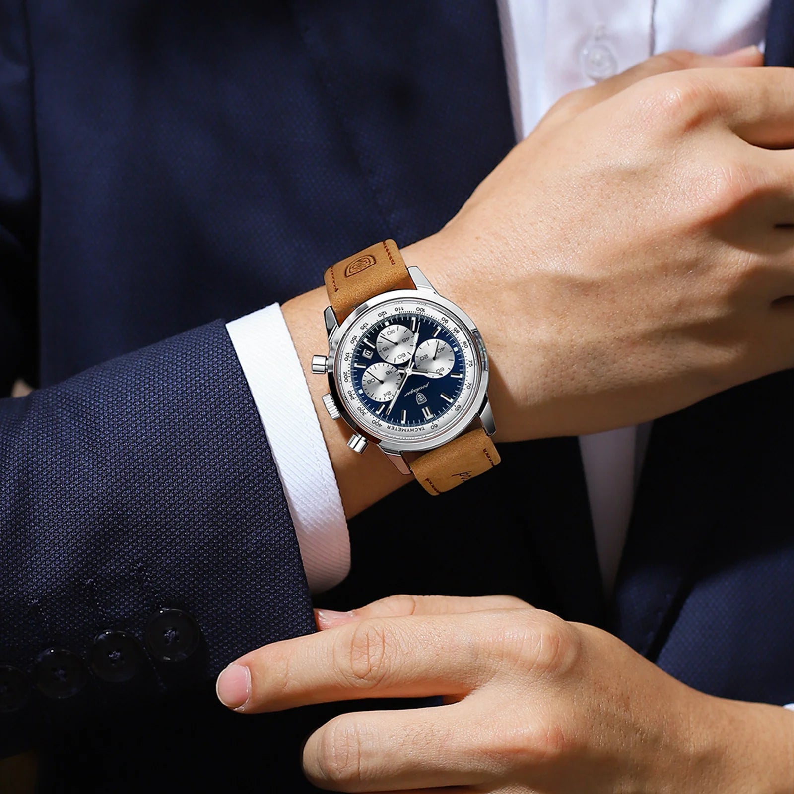 RELÓGIO MASCULINO 41MM RAVINI POEDAGAR ÉCLAT